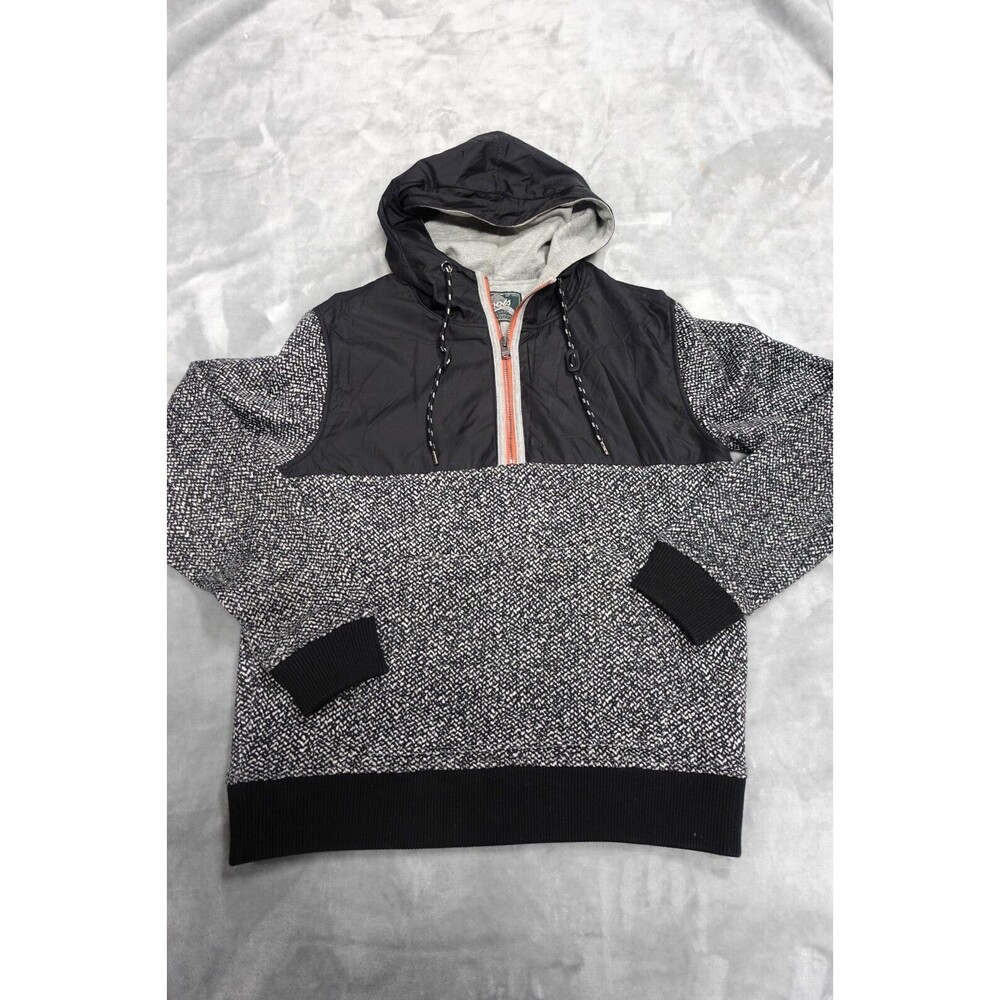 Roots Zip Hoodie Sweater Mens Large L Canada‎ Half 1/4 1/2